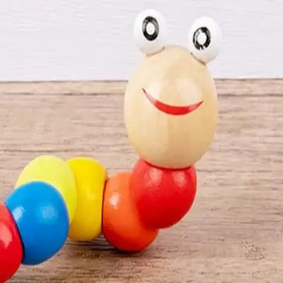 Jouet Bois MontessoriToys Chenille face