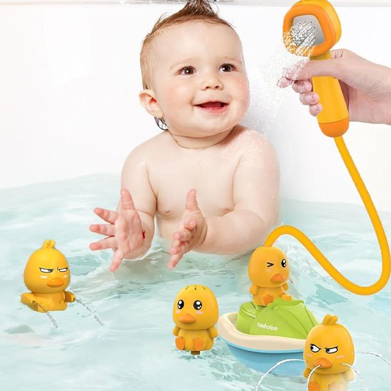 Jouet baignoire bebe maman enseigne