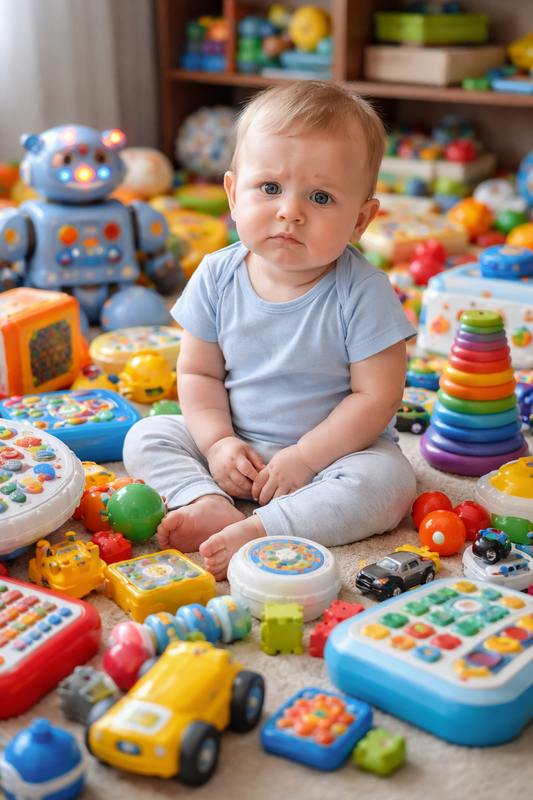 bebe ne joue pas trop de jouets