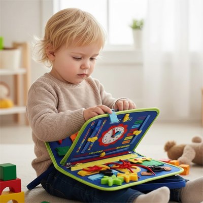 Busy board bebe boy decouvre
