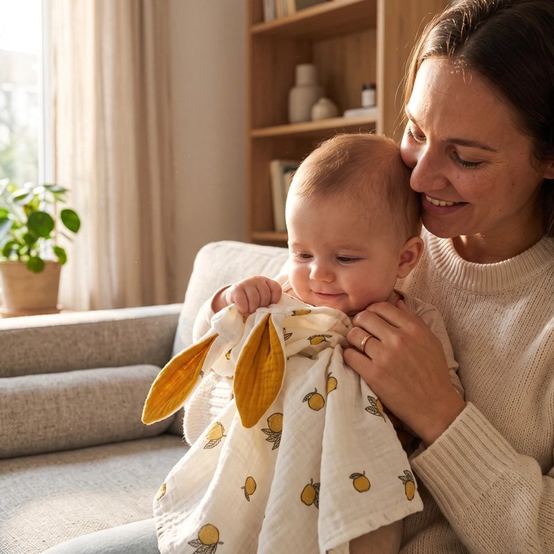 Doudou bebe citron maman et bebe decouvrent