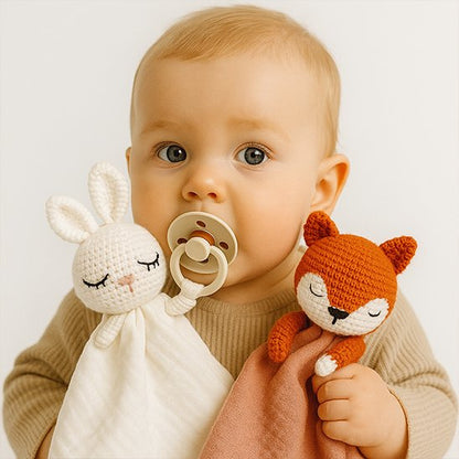 Doudou bebe introduit lapin et renard