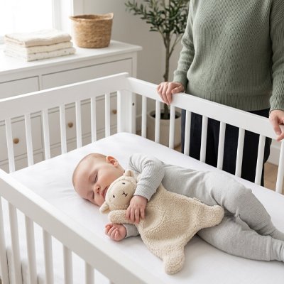 Doudou bebe mouton calin bonne nuit