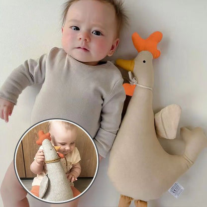 Doudou coq dort avec bebe