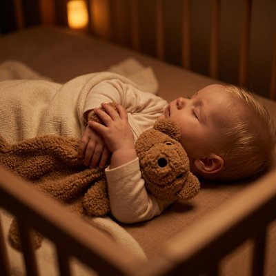 Doudou ourson avec veilleuse