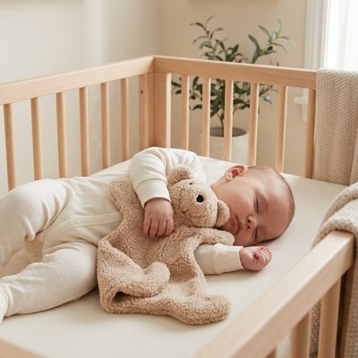 Doudou ourson dort paisible