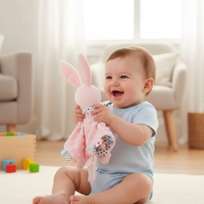 garcon sourit lapin
