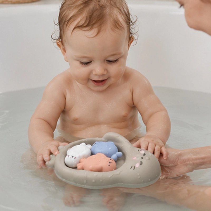 Jouet baignoire bebe loutre se prelasse
