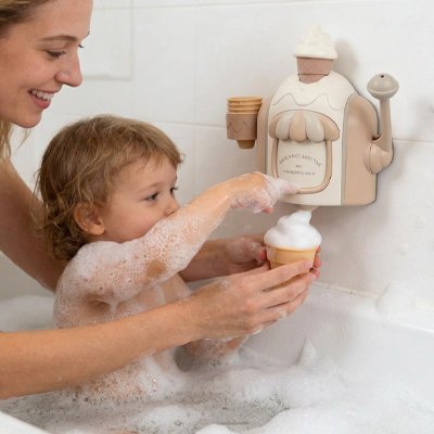 Jouet baignoire bebe maman dose savon