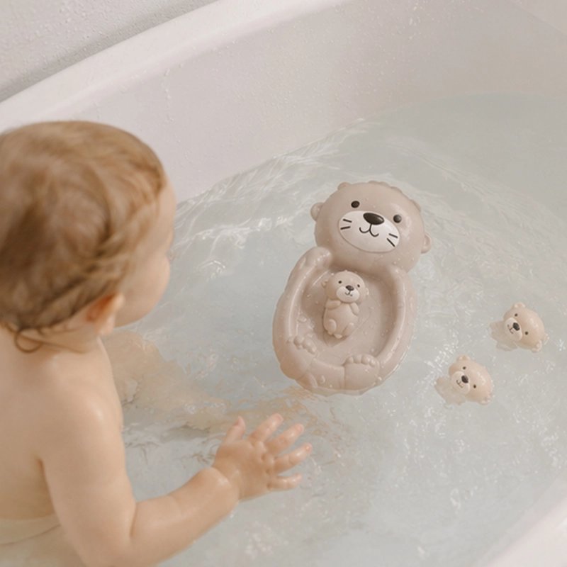 Jouet baignoire bebe ours prend bain avec baby boy