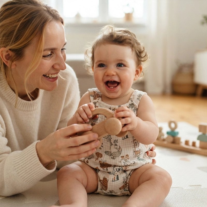 Jouet bebe voiture maman et fillette s'amuse ensemnle