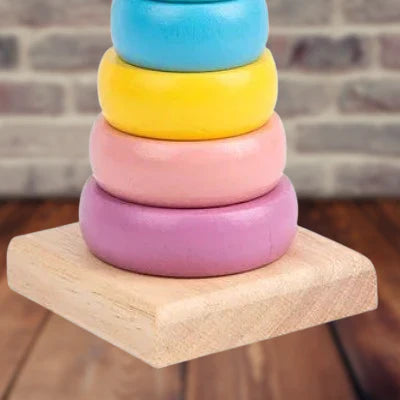jouet bois macaron bas