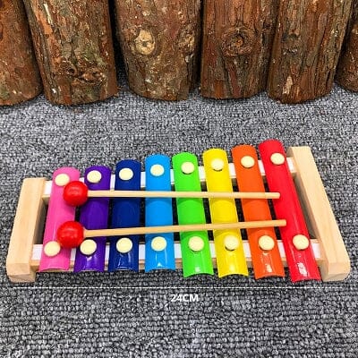 jouet bois xylophone moquette