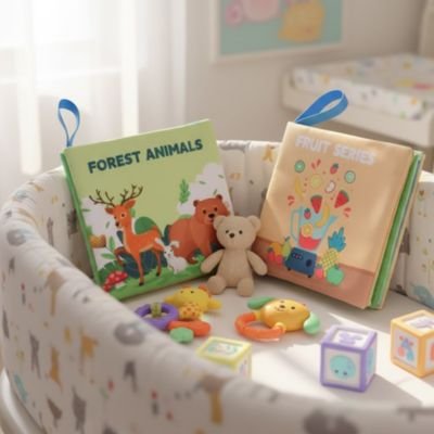Livre bebe en tissus presentation