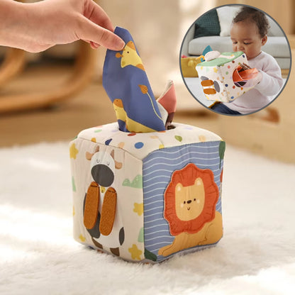 maman touche jouet bebe