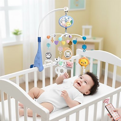 Mobile bébé boy parle avec amis