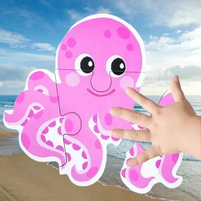 puzzle montessori ocean pieuvre