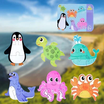 puzzle montessori ocean plage