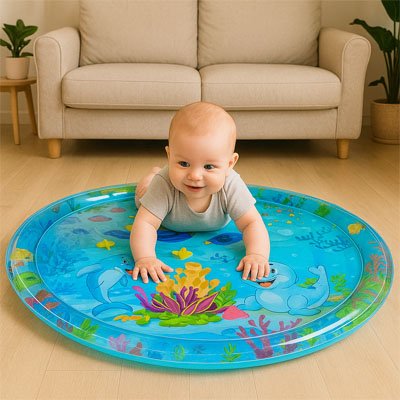 Tapis d'eau bebe boy rampe