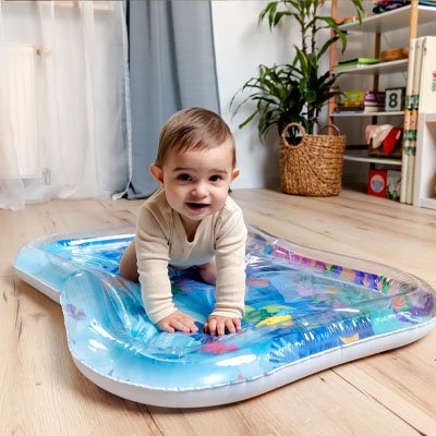 Tapis d'eau bébé fillette quatre pattes