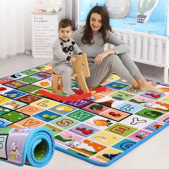 tapis d'éveil alphabet bebe avec maman