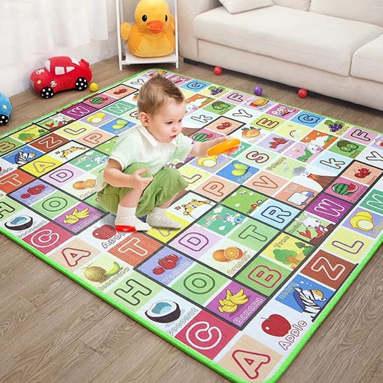 tapis d'éveil  alphabet garconnet seul